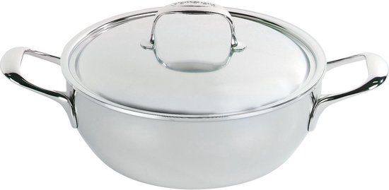 Demeyere Atlantis Conische Braadpan met Deksel - 24cm - RVS