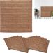 Merkloos Relaxdays Steenstrips - Set van 10 - 3D-effect - Zelfklevend - 70 x 70 cm - Wandpanelen - Brons