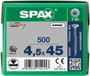 Spax T-star spaanplaatschroef vz pk 4.5x45mm Torx TX20
