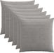 vidaXL Kussensloop Lichtgrijs 55 x 55 cm Katoensatijn 6 stuks