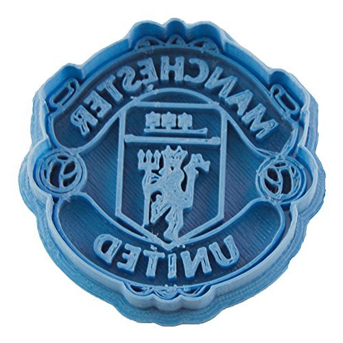 Cuticuter Manchester United Voetbaltaartsnijder, blauw, 8 x 7 x 1,5 cm