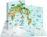 HERMA hoekspanmap 'Dieren Wereldkaart', karton, DIN A4