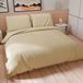 PETTI Artigiani Italiani - Dekbedovertrekset 200x200 cm met 1 Kussensloop 50x80 cm, Zachte Microvezel, Taupe