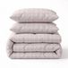 Sleeptime® 2 in 1 Dekbed zonder Overtrek Mirela - Wasbaar Dekbed - 200 x 220 cm + 2 x kussensloop 60x70 - Zand