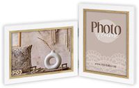 Zep Ayas dubbele fotolijst voor 2 foto's 13 x 18 cm staand en liggend formaat