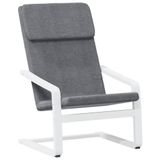 VidaXL Relaxstoel stof donkergrijs