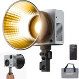NEEWER HB80B Led-videolamp, 80 W, met batterij 72 Wh en snel opladen, PD 100 W, app-bediening/2,4 G, mini-licht continu COB tweekleurig, draagbaar, voor studio, 26500 lx/1 m, 2700-6500 K