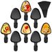 Set de 8 mini poêles à raclette avec spatule