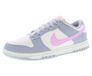 NIKE Dunk Low Sneakers voor dames, Lt Smoke Grey Pink Rise Pale Ivoor, 40 EU