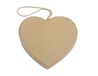 Hanger papier maché hart, plat, 10 x 9 x 1,5 cm.
