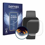 Savvies Screenprotector voor Fitbit Sense 2 - Folie Beschermfolie Transparant Volledig Dekking 4 Stuks