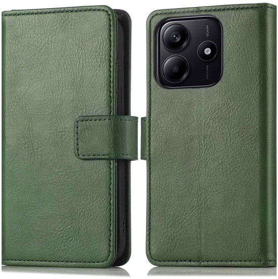 imoshion Hoesje - Geschikt voor Xiaomi Redmi Note 14 5G - Luxe Bookcase - Groen