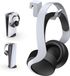 Generisch PS5 Hoofdtelefoonhouder - Minimalistisch Ontwerp, Mini Hoofdtelefoon Hanger met Ondersteunende Bar voor Sony PlayStation 5 Gaming Headset, Wit