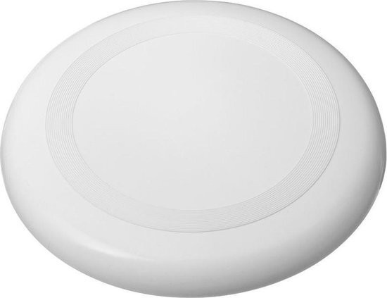 10x Frisbee Wit 23cm - Strand speelgoed - Buitenspeelgoed