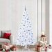 vidaXL Kunstkerstboom met 300 LED Wit 210 cm PVC en Staal