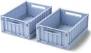 Liewood Bac pliable Weston Small Dusty Lavender (set de 2)