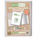 eco-eco A2 Maat 50% Gerecycleerd 20 Pocket Clear Presentatie Display Book, Opbergkoffer Portfolio Art Folder met Plastic Sleeves, eco103