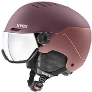 UVEX wanted visor, Skihelm Unisex-Volwassene, bramble - antique rose mat, 54-58 cm