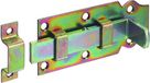 Alberts 842864 deurgrendel | recht, met platte handgreep en bevestigde lus | galvanisch verzinkt, dikke laag gepassiveerd | plaat 100 x 44 mm | set van 10