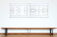 Bi-Office Maya Magnetisch Handbalbedrukt Whiteboard - 600x450mm