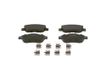 Bosch BP927 remblokken vooras ECE-R90 certificering, 1 set met 4 vellen
