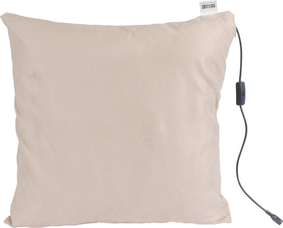 Comfy massagekussen | oplaadbaar | beige | massage apparaat met infrarood warmtefunctie | draadloos