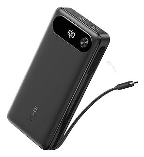 Anker Powerbank 20000 mAh - Zwart - 87W Max - USB-C - Snel Opladen