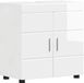 vidaXL - Badkamerkast - set - TULUM - Hoogglans - wit - 60 x 34 x 63 cm