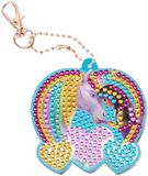 Merkloos / Sans marque Moxy Unicorn academy diamond painting sleutelhanger - 20,5x7,5 cm