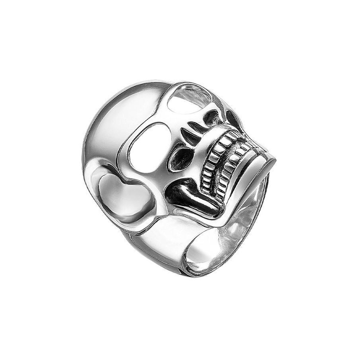 Thomas Sabo Rebel at Heart Herenring, doodskop, 925 zilver, maat 62 (19.7) - TR1704-001-12-62