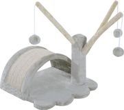 PawHut Kattenboom krabboom speelboom boom bal katten lichtgrijs D30-100