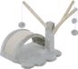 PawHut Kattenboom krabboom speelboom boom bal katten lichtgrijs D30-100