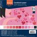 Vaessen Creative Cardstock - Valentijn Kleuren - 30,5 x 30,5 cm - 24 vellen - Textuur - 216 g