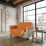 Italian Bed Linen TRENDY Bankovertrek, tweekleurig, microvezel, oranje/geel, 2-zits