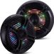 Pyle Marine Luidsprekers – Waterdichte Speakers- Buitenluidsprekers- Weerbestendige Stereoluidsprekers - Marine Stereoluidsprekers Systeem met LED Lichten- 250 Watt -Zwart