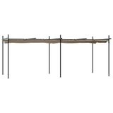 Syfax Pergola met uitschuifbaar dak 589x292x230 taupe