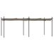 Syfax Pergola met uitschuifbaar dak 589x292x230 taupe