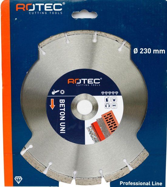 Rotec Diamant zaagblad Beton UNI ø230xø22,2