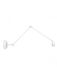 Besselink licht Home Sweet Home Shift Wandlamp - Wit - 70cm - Metaal - E27