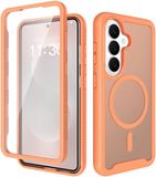 Selected by GSMpunt.nl Samsung Galaxy S26 Hoesje met Ingebouwde Screenprotector - Matte Oranje