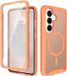 Selected by GSMpunt.nl Samsung Galaxy S26 Hoesje met Ingebouwde Screenprotector - Matte Oranje
