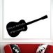 Ambiance Sticker Schoolbordsticker - uitwisbare zelfklevende muurstickers - AKOESTISCHE GITAAR - 40x110cm
