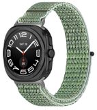 Wigento Samsung Galaxy Watch Ultra 47mm: Elastische sportband met klittenbandsluiting, gemaakt van nylon (model M2)