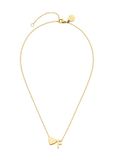 PURELEI Ketting Letter Heart F Goud Roestvrij staal 55 cm