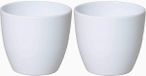 Floran - Bloempot - 3 stuks - Wit - Keramiek - H15 x D17.5 cm