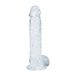 RealRock Gode réaliste avec testicules, 12,7 cm violet