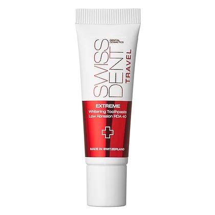 SWISSDENT EXTREME Whitening Toothpaste - 10 ml - For Adults & Kids - SLS Free