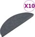 vidaXL - Trapmatten - Zelfklevend - 10 stuks - 56x17x3 cm - Grijs