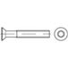 TOOLCRAFT 1066078 Vis tête fraisée M3 4 mm profil en T DIN 965 inox A2 1000 pièce(s)