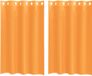 vidaXL Rideaux voilage à œillets 2 pcs 140x175 cm orange